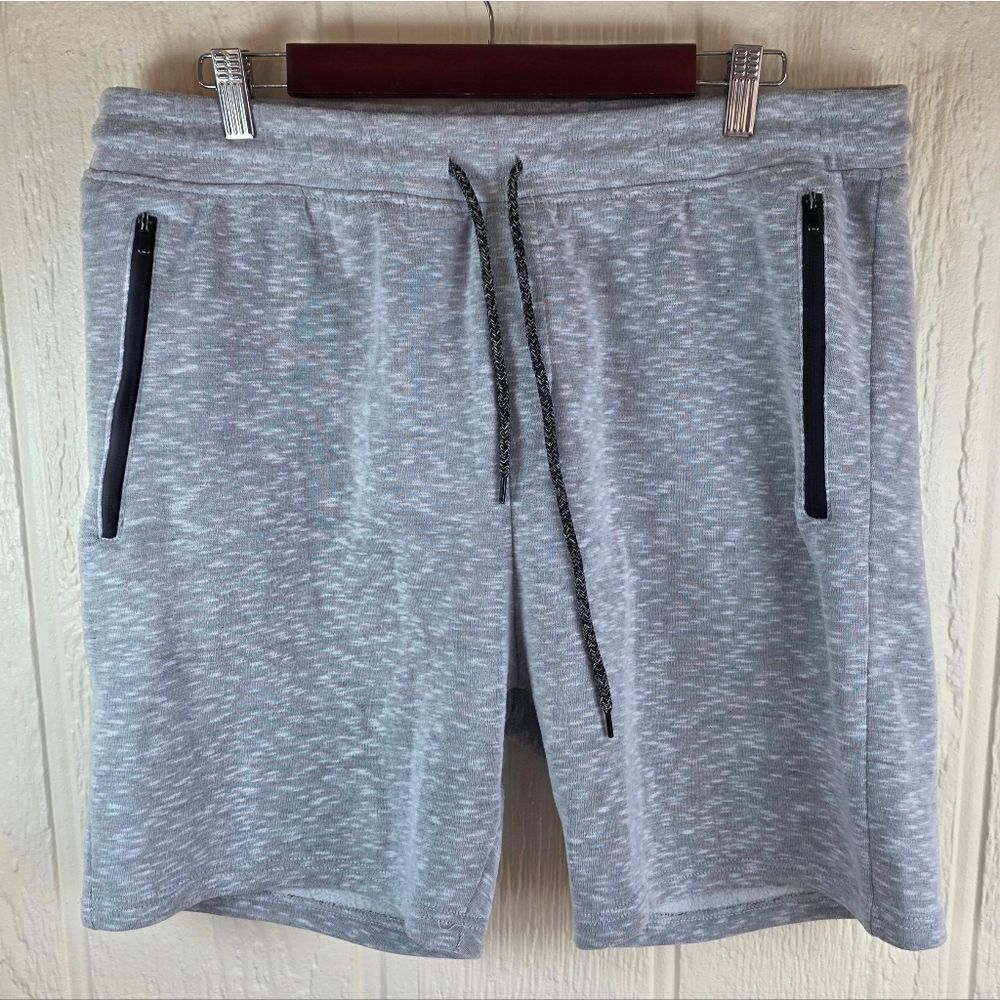 Men's Brooklyn Cloth Light Gray Athletic Shorts, Size XL